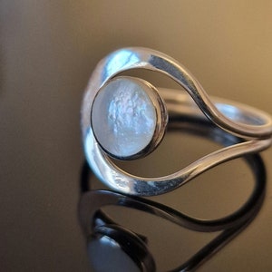 925k Sterling Silver Shell Ring – Vintage Ring Boho Style