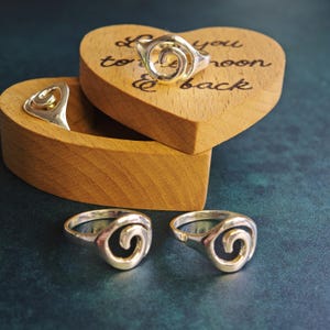 Sterling Silver Spiral Ring: Handmade Celtic Statement Jewelry image 9