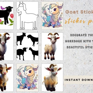 Billy Goat Sticker Three Billy Goats Gruff Activity Workbook Pre-school Worksheets ...