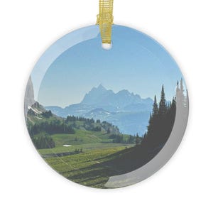 Grand Tetons Glass Ornaments for Holiday Decor, Souvenir Christmas Decorations, Nature-Themed Gifts