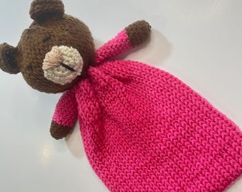 Osito de peluche, regalo para baby shower, animalito de peluche tejido a crochet, osito de crochet
