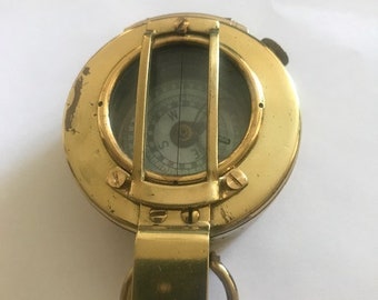 Original  2nd World War Brass Army Officer’s 1943 T. G Co. London Prismatic Compass.