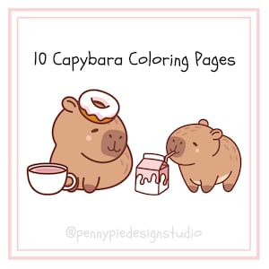 Capybara Coloring Pages, Kids Coloring Pages, Capy Coloring Pages