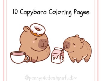 Dibujos para colorear de capibara, dibujos para colorear para niños, dibujos para colorear de capibara