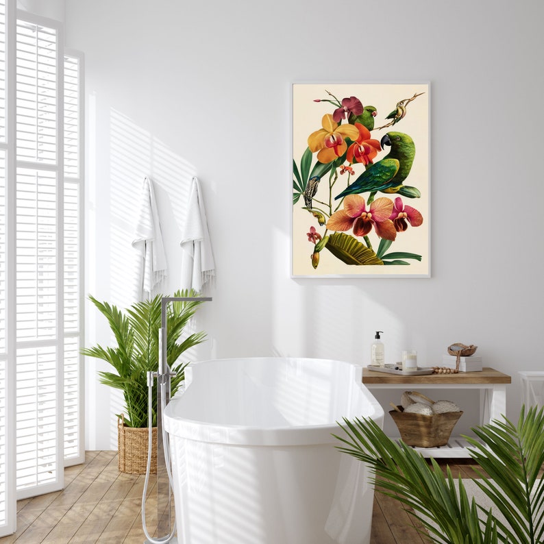 Vintage Birds and Botanical, Botanical Prints, Wall Art, Printable - Etsy