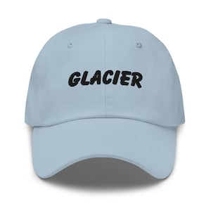 Glacier National Park Dad Hat, Embroidered, Travel Adventure Hat, Nature lovers, Hiking apparel, Minimalist hat, Glacier NP Gift/Souvenir