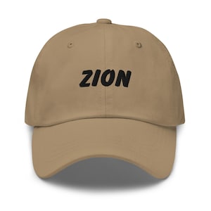Zion Dad hat, Black Embroidery, Zion National Park, Simple National Park Hat, Outdoor Adventure Hat, National Parks