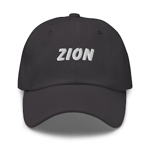Zion Dad hat, White Embroidery, Zion National Park, Simple National Park Hat, Outdoor Adventure Hat, National Parks