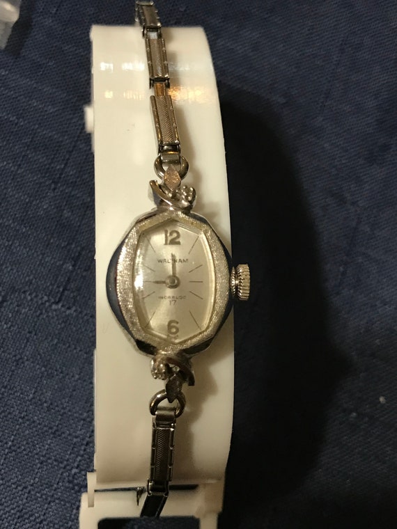 Vintage Ladies Waltham ladies diamond watch - image 1