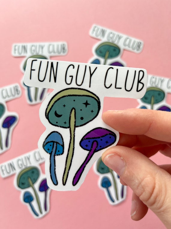 Fun Guy Mushroom Die Cut Waterproof Sticker