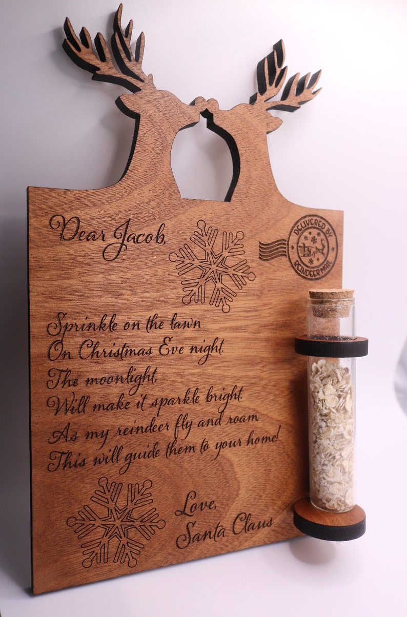 Reindeer food/ Letter from the North Pole/ Letter from Santa/ Personalised childrens gift image 2