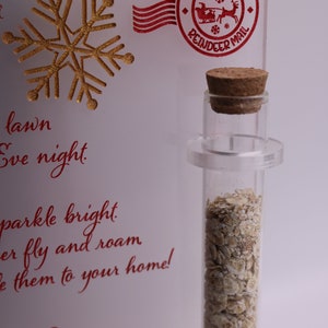 Reindeer food/ Letter from the North Pole/ Letter from Santa/ Personalised childrens gift image 5
