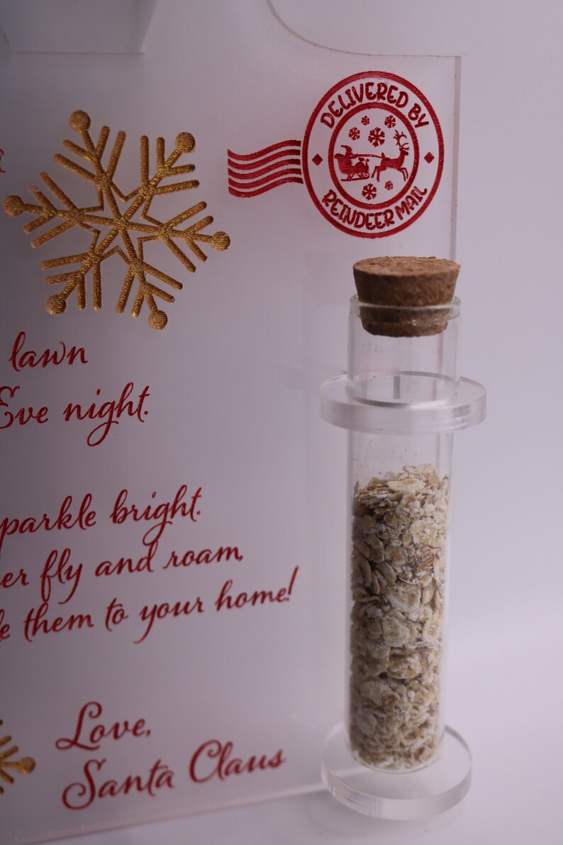 Reindeer food/ Letter from the North Pole/ Letter from Santa/ Personalised childrens gift image 5