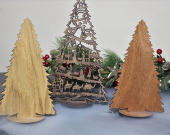 Nativity scene Christmas Tree/ Wooden Xmas tree/ Christmas tree