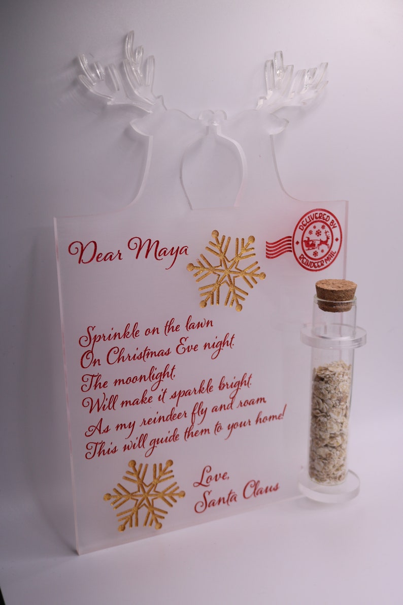 Reindeer food/ Letter from the North Pole/ Letter from Santa/ Personalised childrens gift image 7