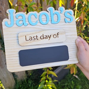 First and Last day of School sign | Memory board | Personalised school board | Back to school, nursery , preschool