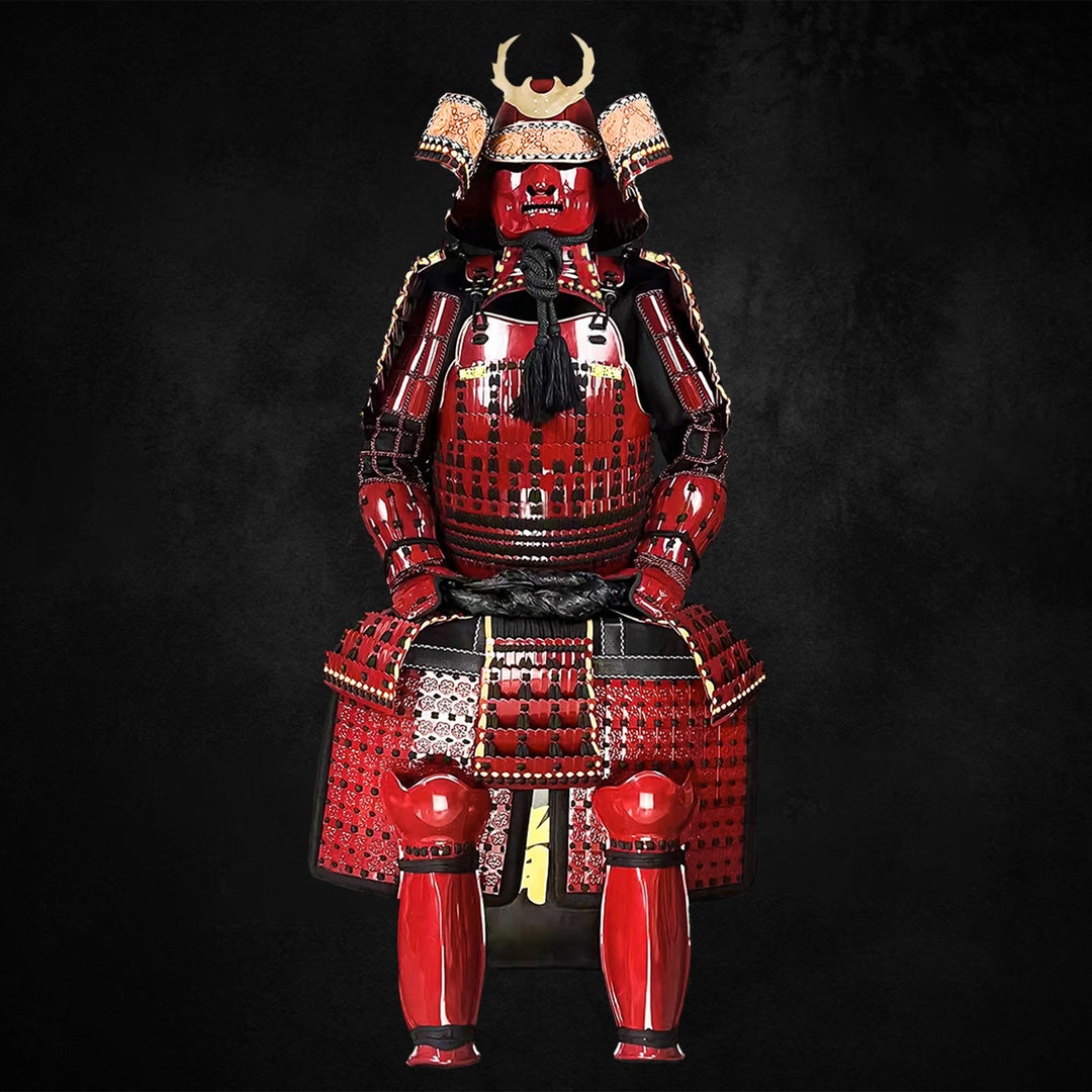 Sengoku Period Red Samurai Armor Fully Functional And Wearable Etsy Sengoku Period Red Samurai Armor Fully Functional And Wearable Etsy