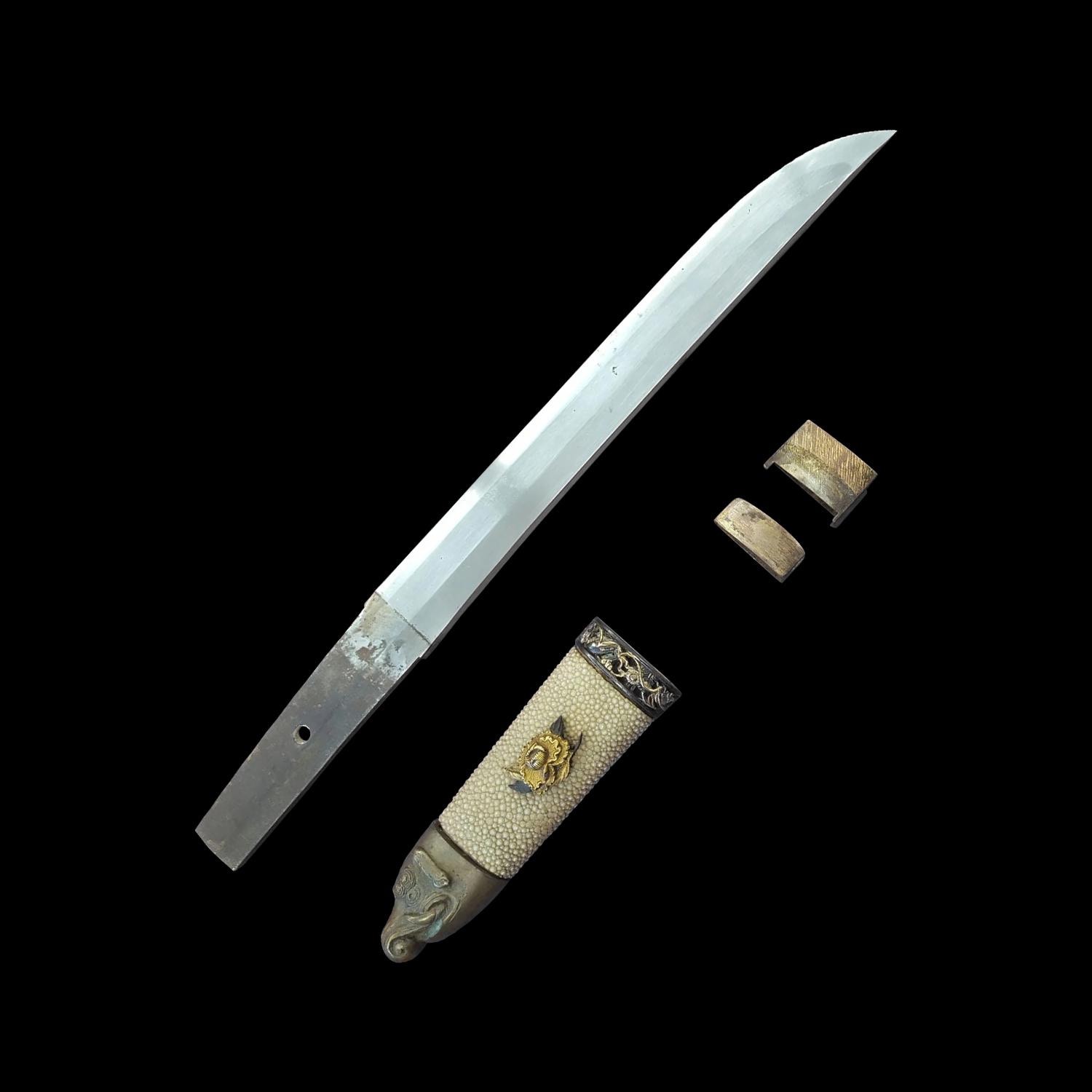 Authentic Japanese Tanto With Elephant Head Themed Fittings - Etsy