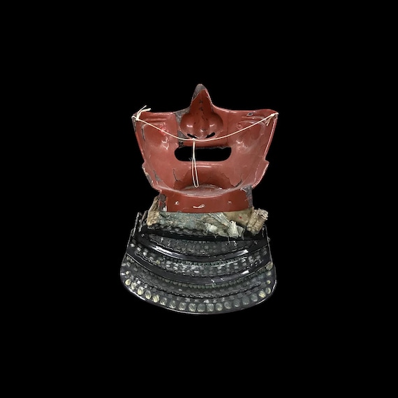本物の日本製面袈裟 侍の面鎧 1700年頃 江戸時代 アンティーク - Etsy 日本