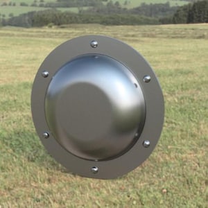 Viking Shield Boss STL-fil | 3D-utskrivbar nordisk sköldcenter | Cosplay- och LARP-rustningpropp | Utskrivbar sköldhårdvara