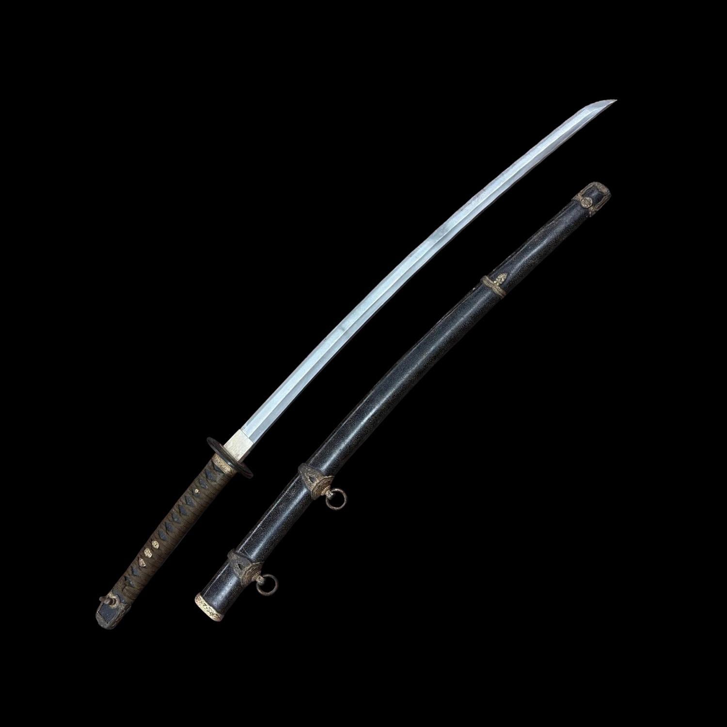 旧海軍　アンティーク　刀は木製軍刀　約40cm Authentic Japanese Naval Katana Antique WWII Era Officer Sword - Etsy