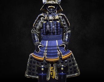 Edo Period Blue Samurai Armor Fully Functional And Wearable