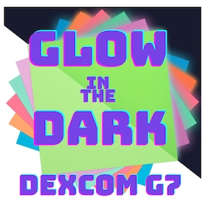 Glow in the Dark Dexcom G7 Vinyl Decal for CGM