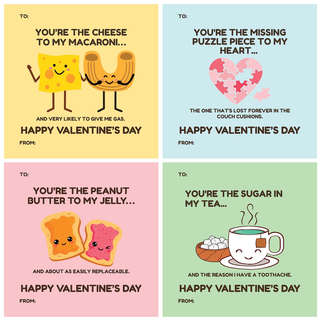 Sarcastic Valentine's Day Cards Printable, Dark Humor Funny Prank Joke ...