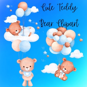Bear, Cute teddy bear clipart, boy teddy, boho teddy bear, teddy bear png, teddy baby shower, nursery teddy bear