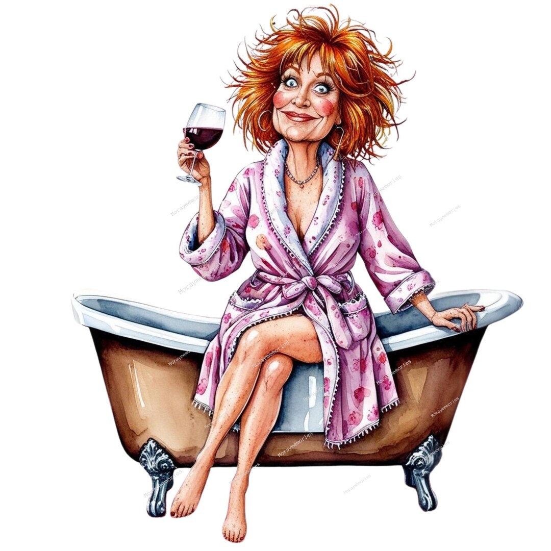 Funny Woman Bathtub Bobblehead - Figurine Gift