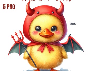 Halloween Ducks PNG, Halloween Sublimation Digital Design Download, cute halloween png, spooky season png, Halloween png, fall png