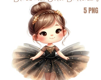 Ballerina Clipart, Dancer Clip Art, PNG Ballet Dancer Princess Illustration, Printable Birthday, Teacher Shirt, Kids School Shirt