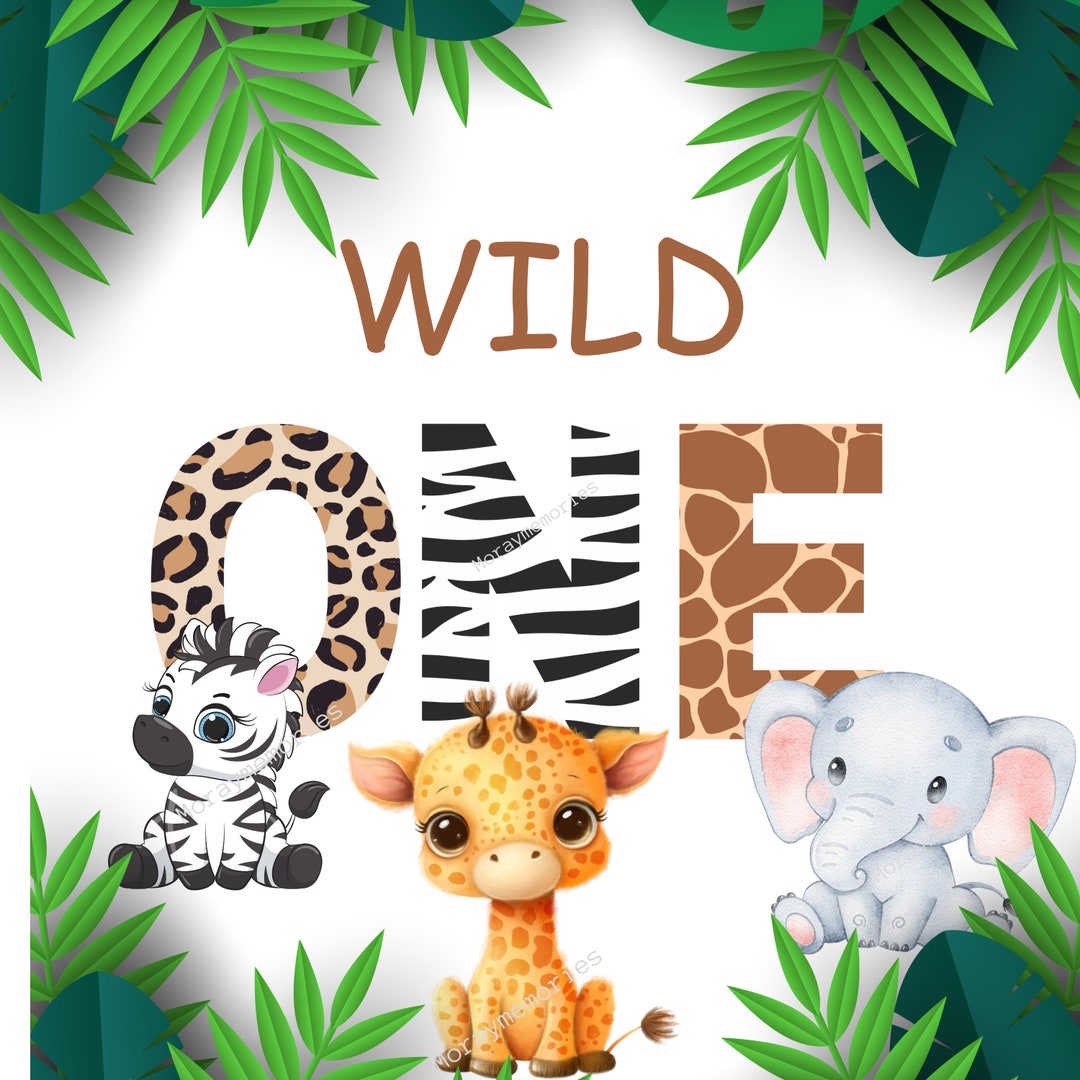 Wild One, Wild One Birthday , Safari Jungle Animals Kids Design