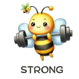 Imágenes prediseñadas de abeja fuerte, abejas lindas PNG, abejas lindas PNG, camiseta de abeja, sublimación de abeja, imágenes prediseñadas de abeja de miel, imágenes prediseñadas de abeja de miel
