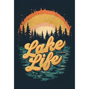 Camisa Lake Life PNG, Camiseta Lake, Camiseta Lake Lover, Camiseta Lake Camping, Férias Lake png, Camisa de verão, Lake Life PNG, Camisa de verão png