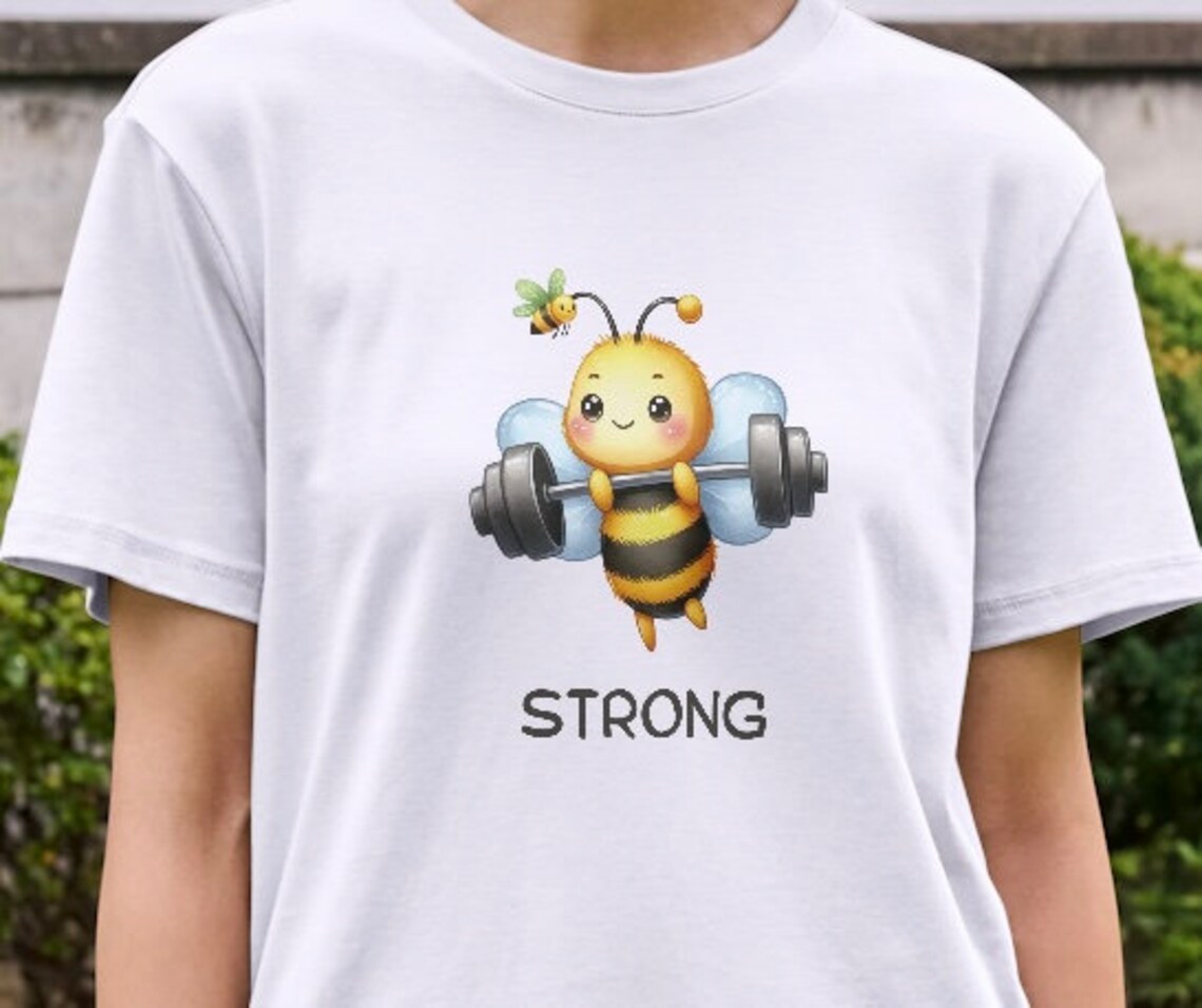 Bee Strong Clipart , Cute Bees PNG, Cute Bees Png, Bee Shirt, Bee ...