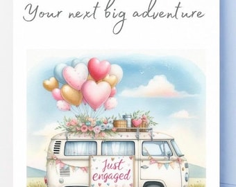 Tarjeta de compromiso / Descarga digital / Tarjeta de felicitación de compromiso imprimible para hijo, hija, nieto, nieta / PDF