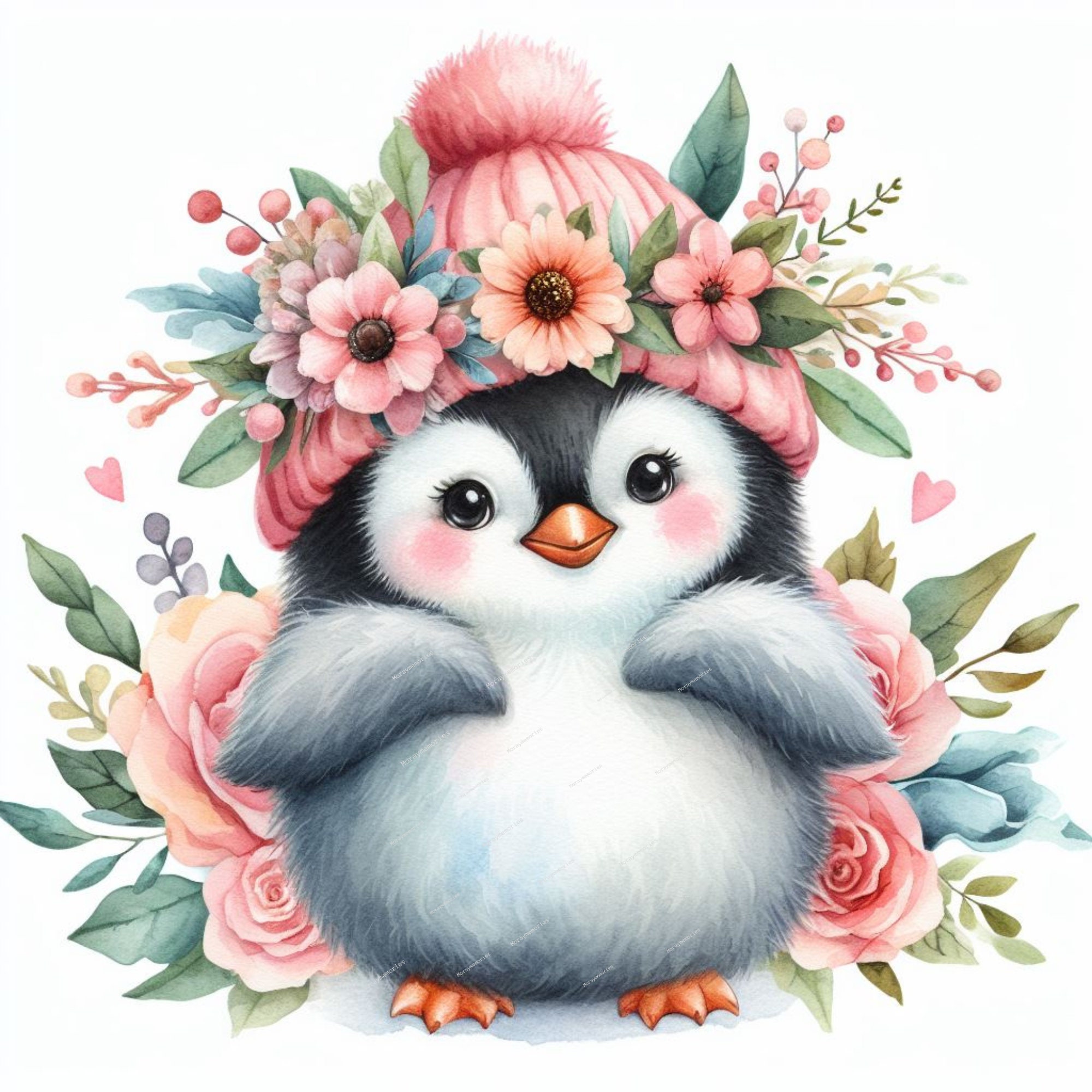 Sottobicchiere In MDF Con Stampa Di Pinguino E Pulcini Artici, Base In Sughero Antiscivolo, Diametro 9 Cm, Regalo Divertente Per Amici E Colleghi