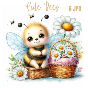 JPG süße Bienen Clipart Bundle, süße Bienen Clipart Bundle, süße Bienen png, Bienen Clipart Bundle, Honigbiene Clipart Bundle, Honigbiene Clipart