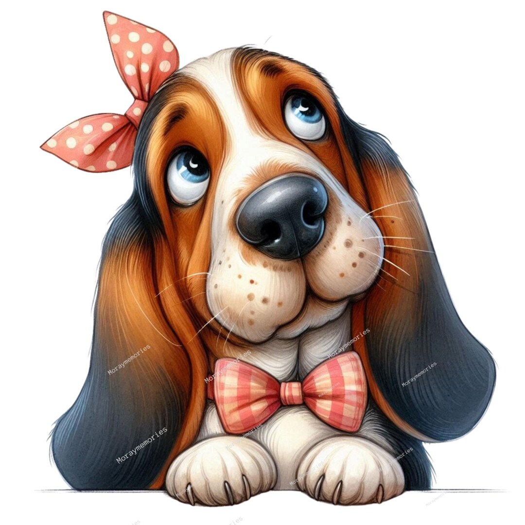 Quirky Dog Clipart PNG Bundle Whimsical Dogs Sublimation Clipart ...