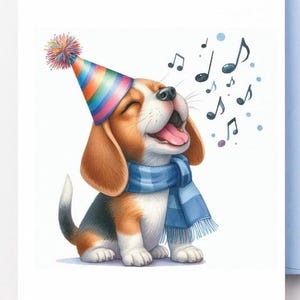 Hund Geburtstagskarte, lustige Beagle Geburtstagskarte, digitaler Download, druckbare Geburtstagskarte, Mama, Papa, Frau, Mann, Schwester, Tante, Nana