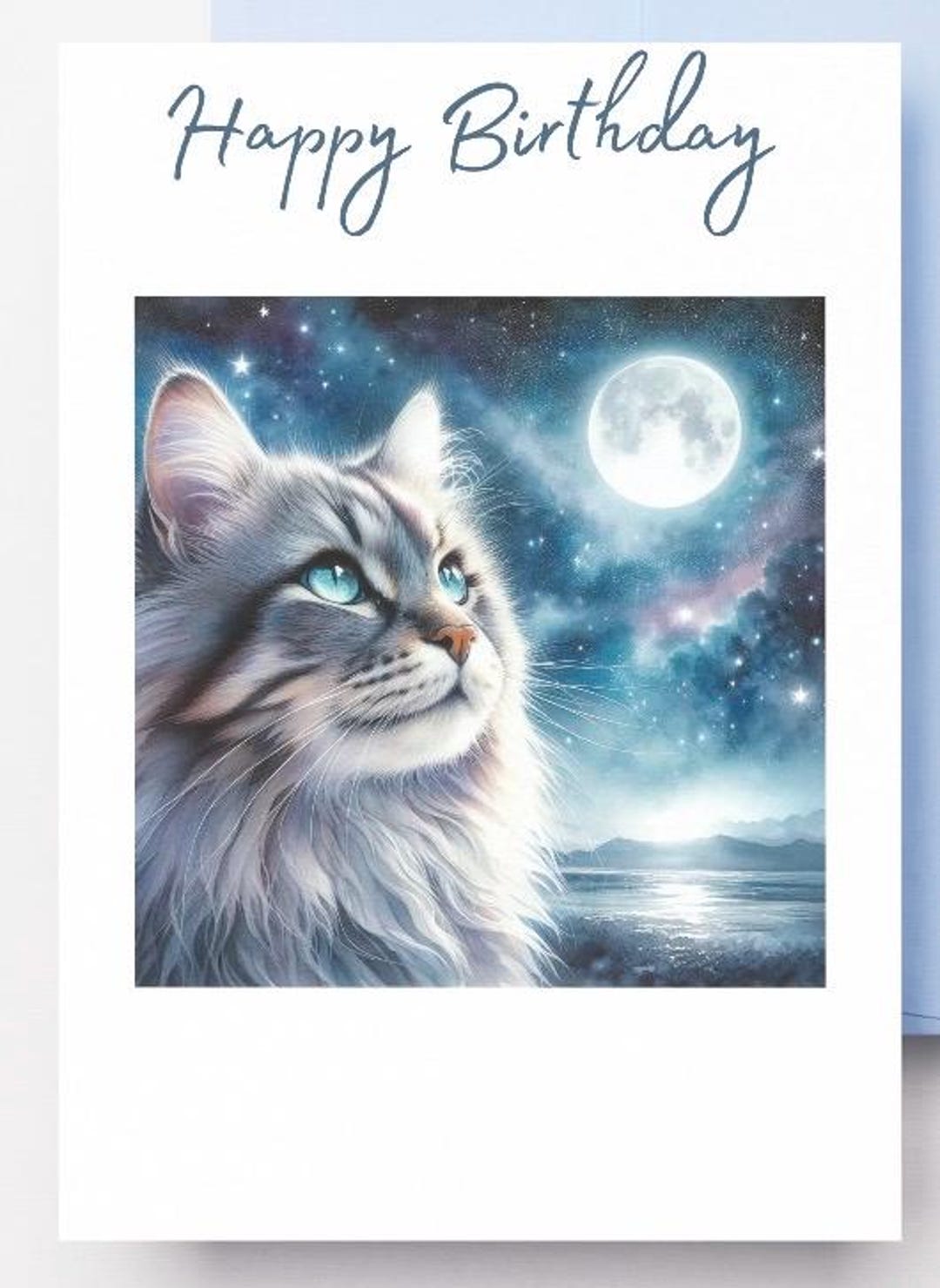 Funny Cat Birthday Card Printable – Instant Download Digital Greeting ...