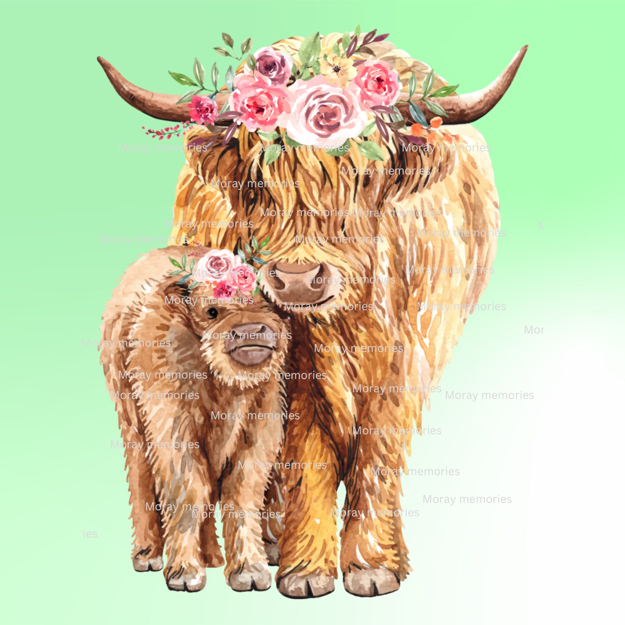 Aesthetic Abstract Highland Cattle - Diamond Painting