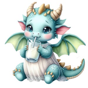 10 Clipart PNG bébé mignon dragon, Clipart Dragon, pastel bébé Dragon Png, Clipart Dragon aquarelle, chambre de bébé Dragon, baby shower de bébé dragon
