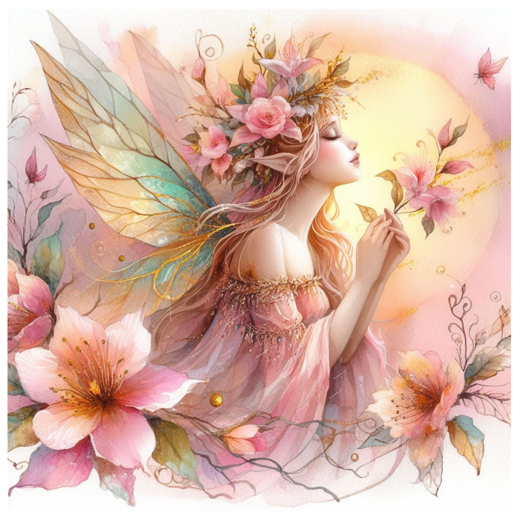 夜明けの妖精クリップアートバンドル、妖精png、妖精イラストpng