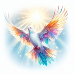 Prachtige duif clipart, hoge kwaliteit jpg's, regenboogduif jpg, digitale planner, aquarel, kaarten maken, dagboek, digitale download