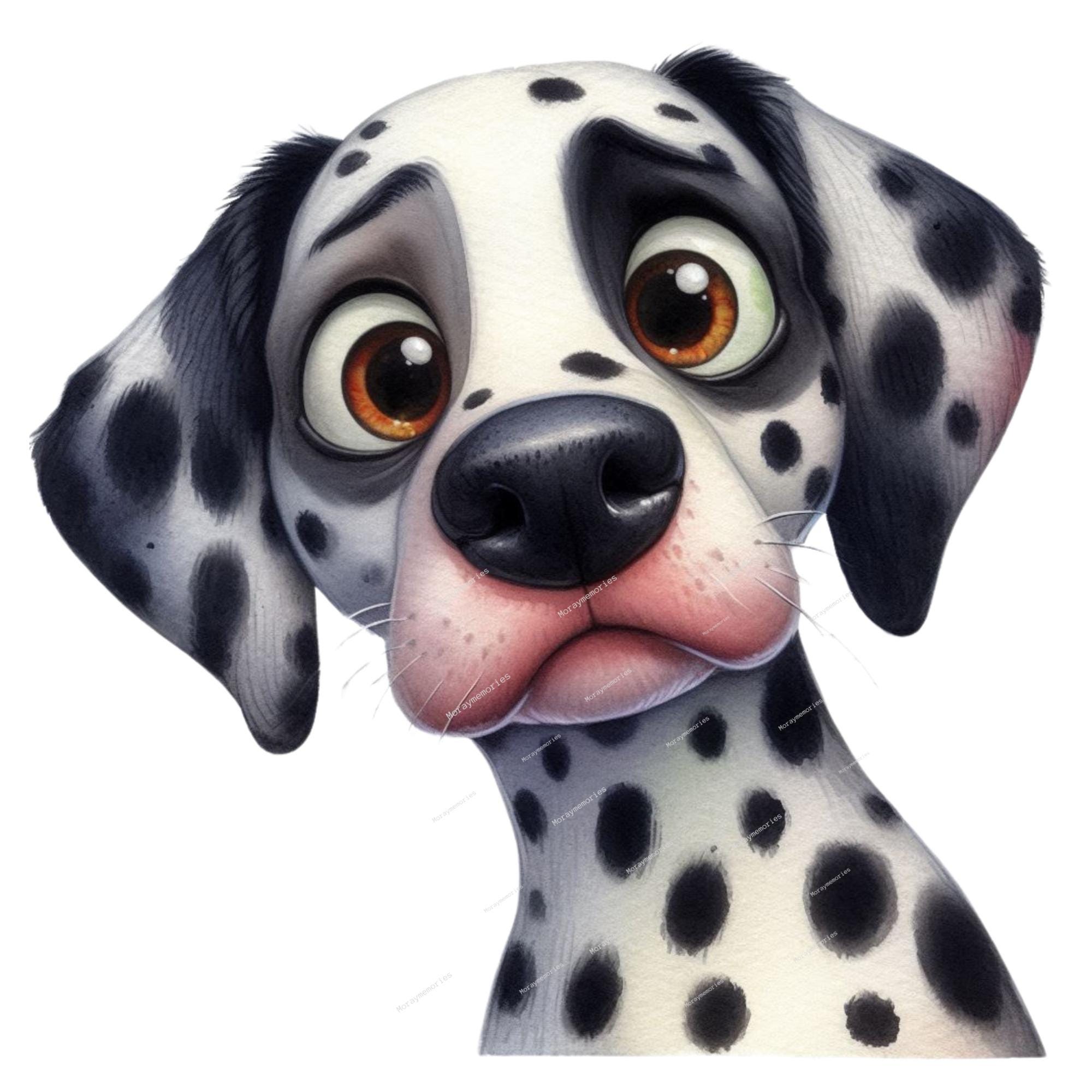 Quirky Dog Clipart PNG Bundle Whimsical Dogs Sublimation Clipart ...