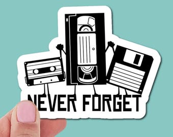 80’s/90’s Retro VHS Sticker | Vintage Sticker for Laptop, Water Bottle, Phone, Skateboard | Nostalgic 80s/90s Pop Culture Gift & Decoration