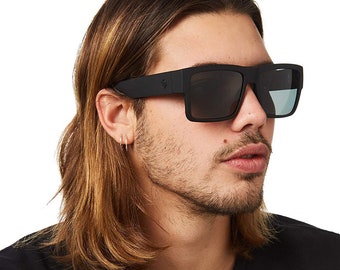 Spy Cyrus Gafas de sol polarizadas Hombres Caja clásica cuadrada Lente óptica espejada unisex Multicolor