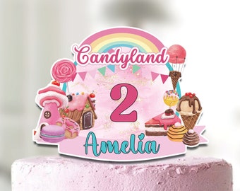 Candy Land Cake Topper